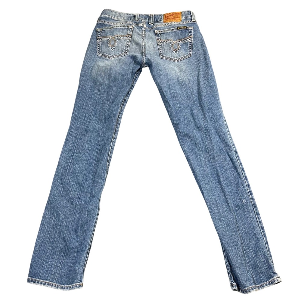 Lucky Brand Farah Lola Straight Leg Jeans Medium Wash Blue Denim Womens 6/28